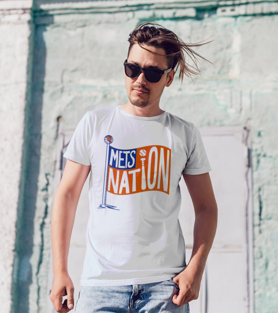 Mets Nation Flag New York Mets Baseball Team T-Shirt