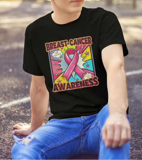 Breast Cancer Awareness Keep Fighting Pink Ribbon You've Got This Vintage Pop T-Shirt