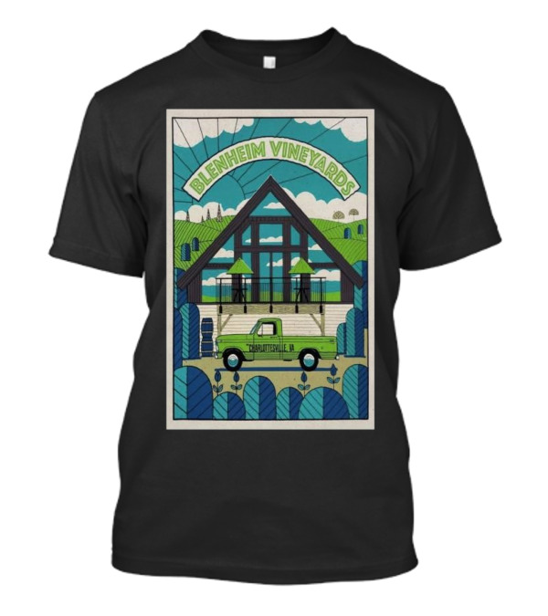 Blenheim Vineyards Charlottesville VA Tour Dave Matthews Band T-Shirt