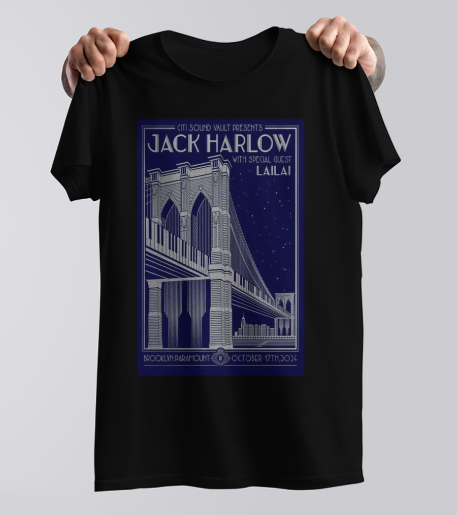 Citi Sound Vault Presents Jack Harlow With Special Guest Lailai Brooklyn Paramount October 17th T-Shirt