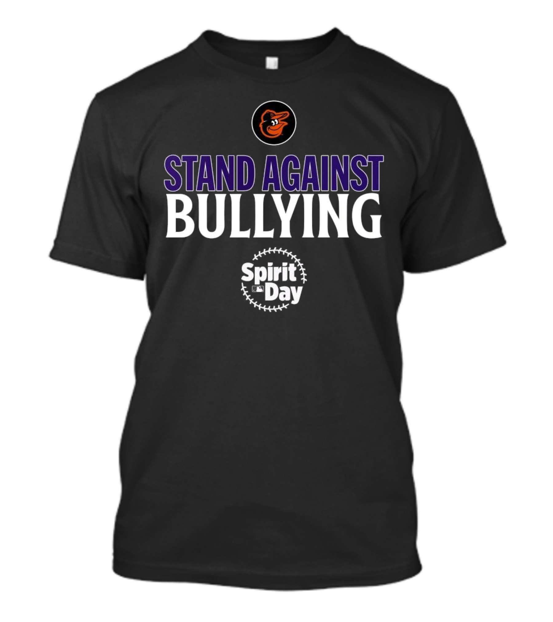 Baltimore Orioles Stand Against Bullying Spirit Day T-Shirt