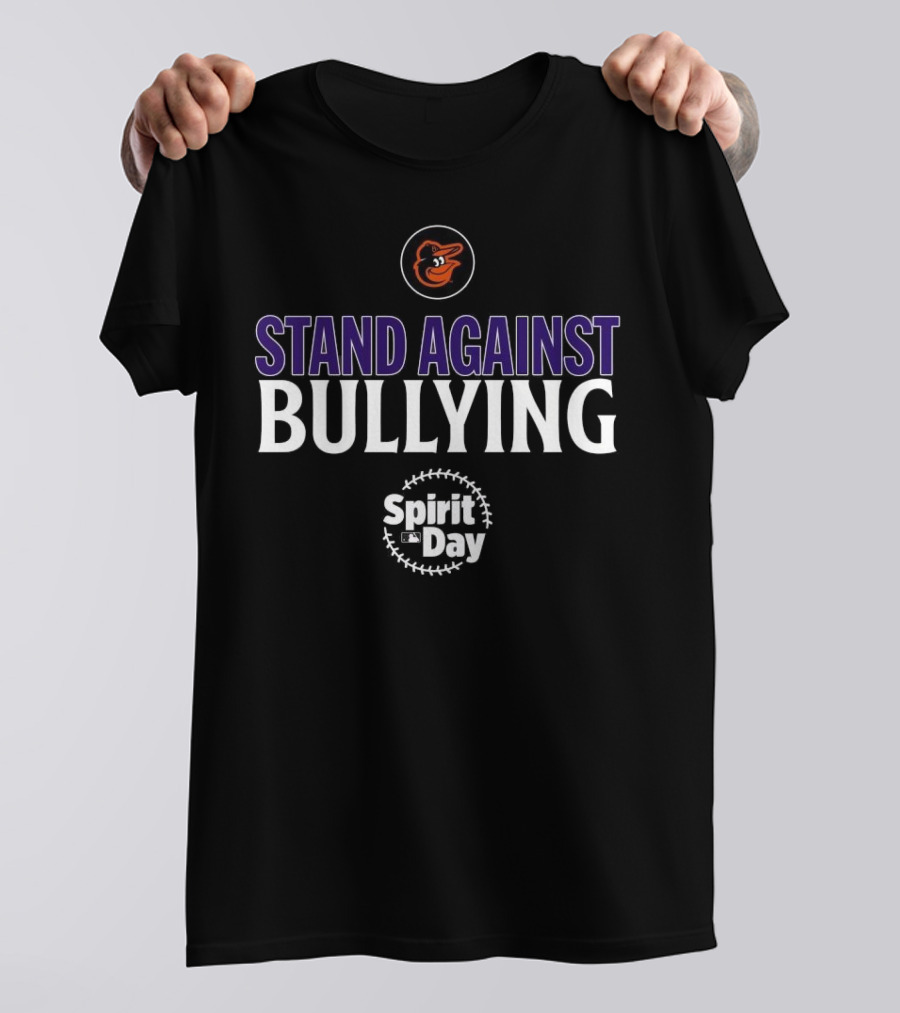 Baltimore Orioles Stand Against Bullying Spirit Day T-Shirt