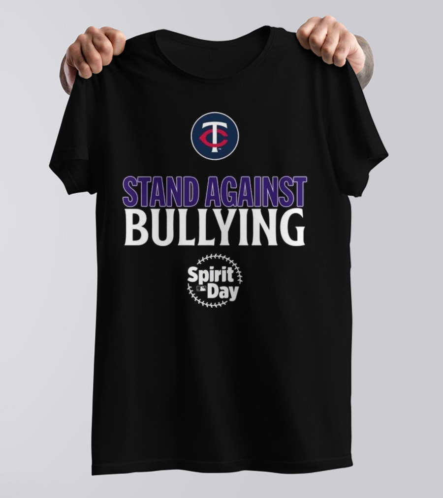 Stand Against Bullying Spirit Day Minnesota Twins T T-Shirt
