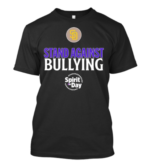 Stand Against Bullying Spirit Day San Diego Padres MLB Event T-Shirt