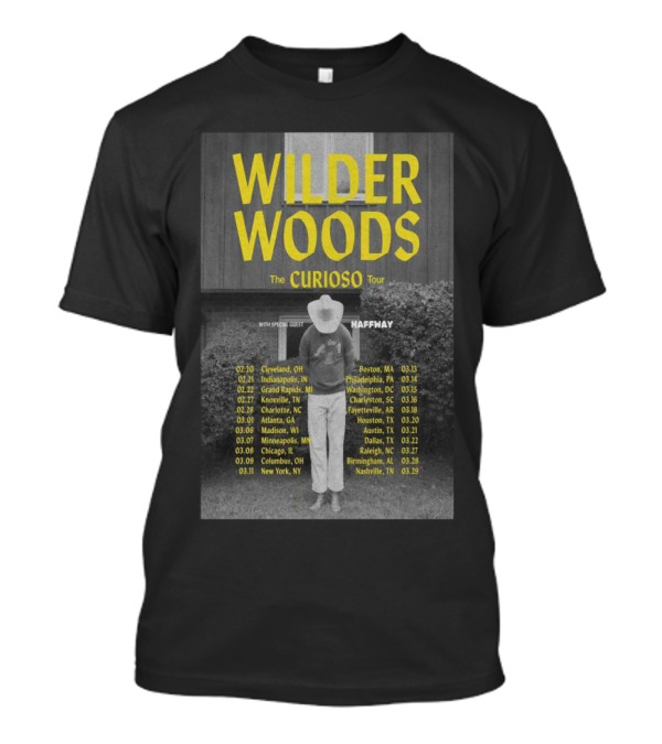 Wilder Woods The Curioso Tour 2025 Cities Dates Haffmay T-Shirt