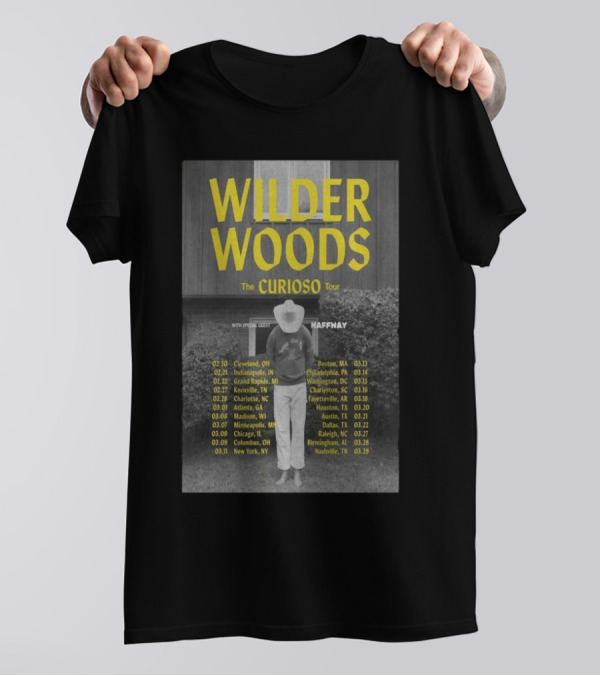 Wilder Woods The Curioso Tour 2025 Cities Dates Haffmay T-Shirt