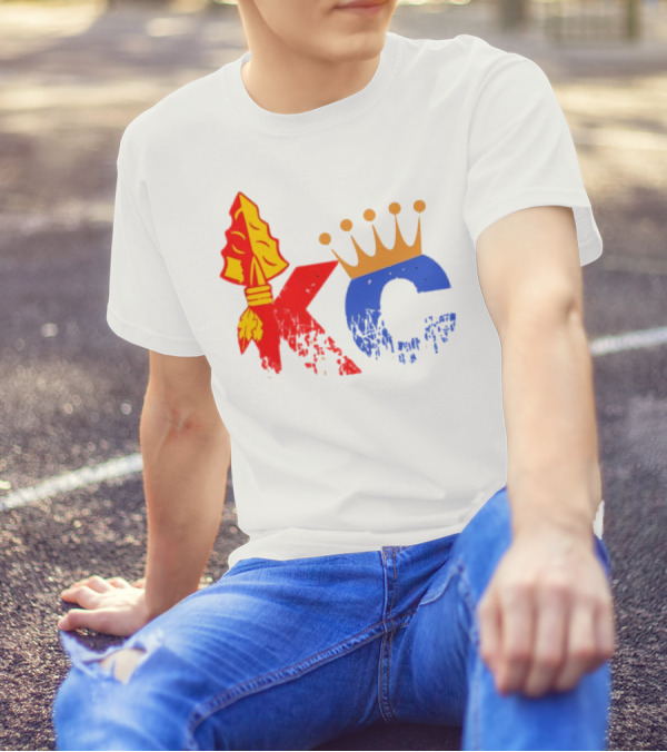 Kansas City Chiefs Arrowhead And Royals Crown KC Combo T-Shirt