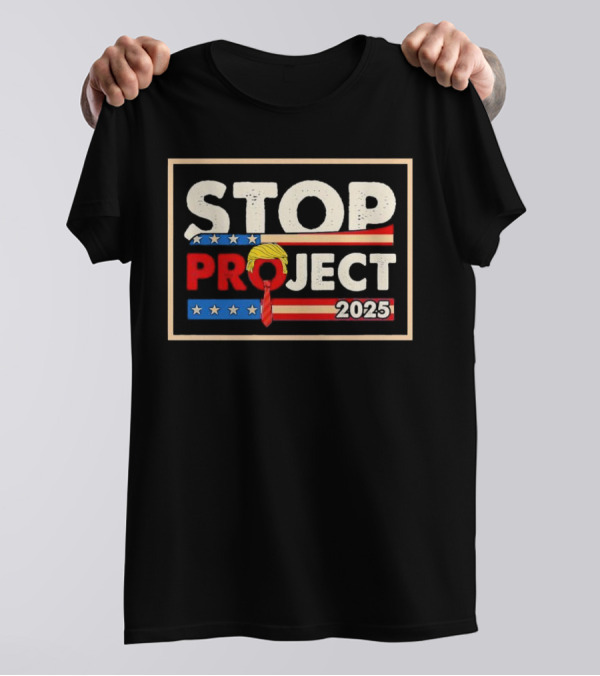 STOP PROJECT Trump 2025 Vintage Style T-Shirt