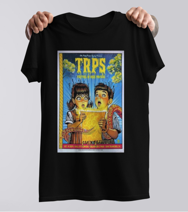 TRPS Festival Of Rock Posters October 19 2024 Hall Of Flowers Golden Gate Park San Francisco CA T-Shirt