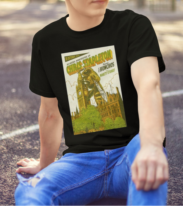 16 October 2024 Chris Stapleton Featuring The Honchos Marty Stuart AO Arena Manchester UK T-Shirt