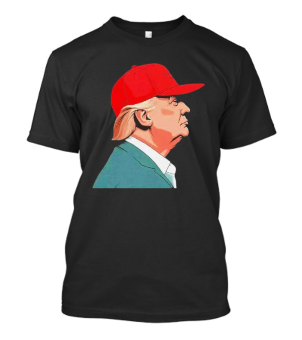 Trump Face Cartoon Red Hat T-Shirt