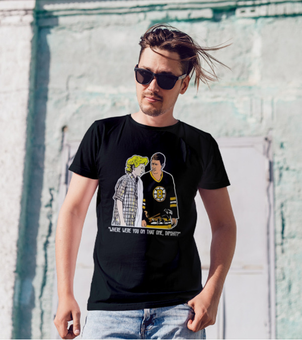 Where Were You On That One Dipshit Boston Bruins Hockey Scene T-Shirt