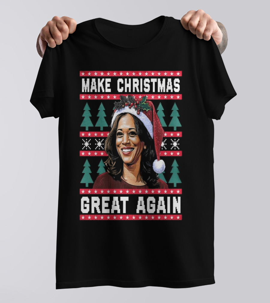 Make Christmas Great Again Funny President Christmas T-Shirt