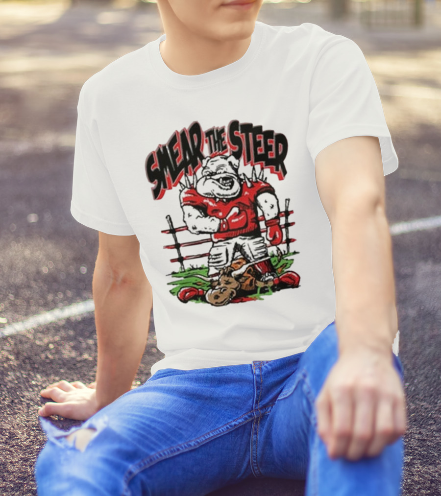 Georgia Bulldog Smear The Steer T-Shirt