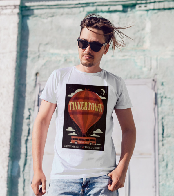 Tinkertown Hot Air Balloon The Glare The Burren Somerville MA December 6 T-Shirt