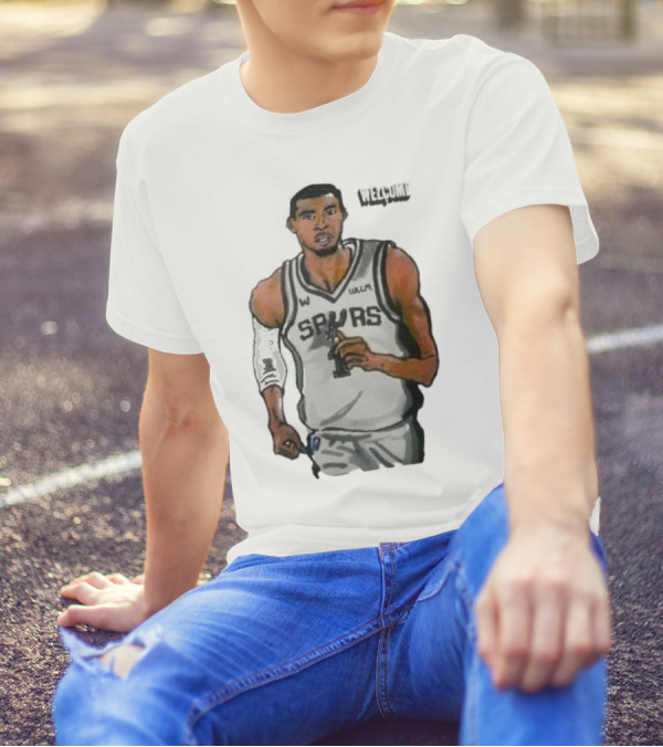 Victor Wembanyama Spurs Welcome Cartoon Player T-Shirt