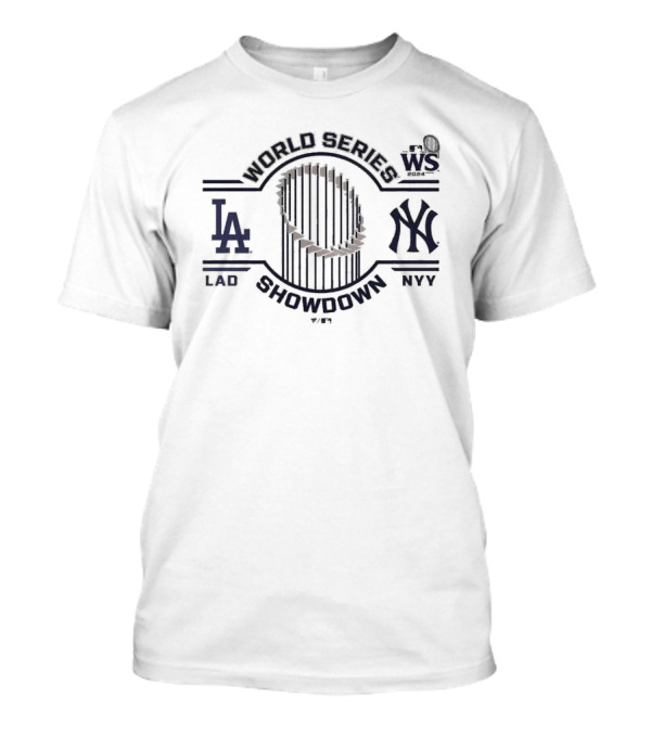 World Series Showdown Los Angeles Dodgers LAD Vs New York Yankees NYY WS T-Shirt