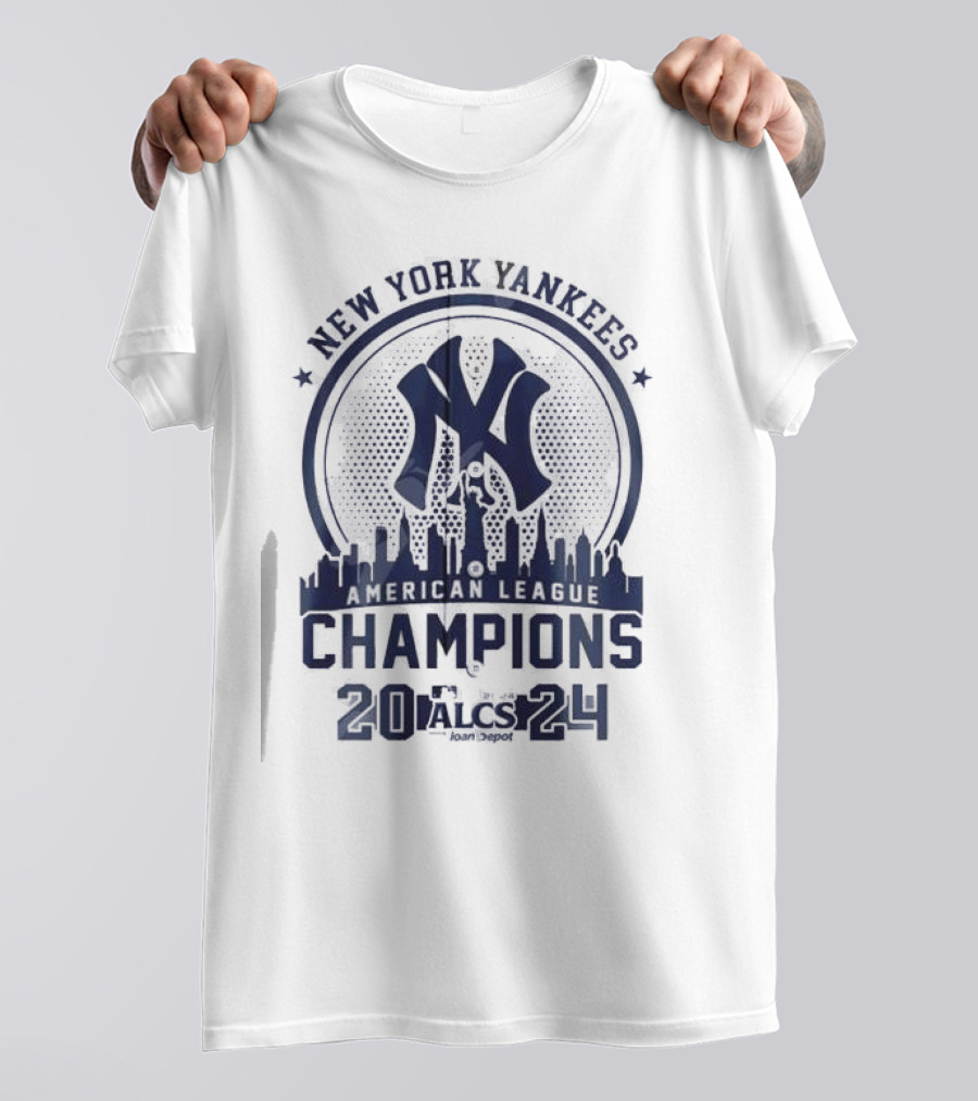 New York Yankees 2024 ALCS American League Champions Skyline T-Shirt