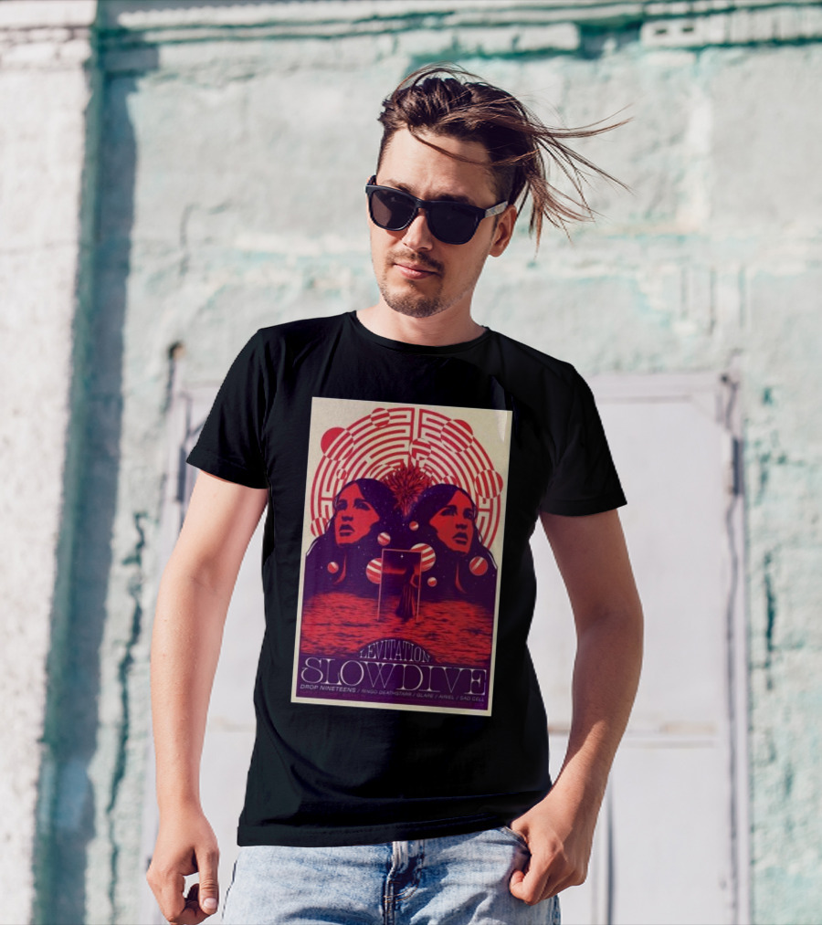 Levitation Austin November 3 2024 SlowDive Drop Nineteens Ringo Deathstarr Glaive Ariel SLO Cell T-Shirt