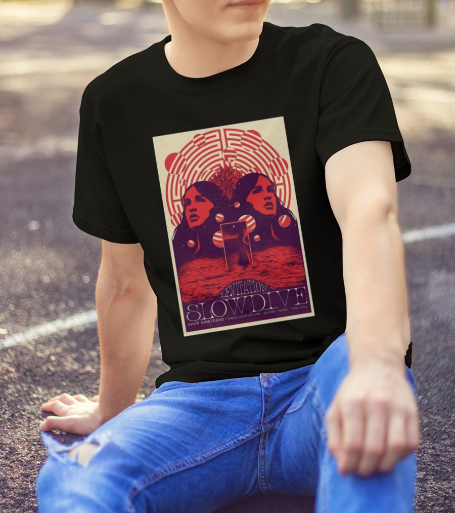 Levitation Austin November 3 2024 SlowDive Drop Nineteens Ringo Deathstarr Glaive Ariel SLO Cell T-Shirt