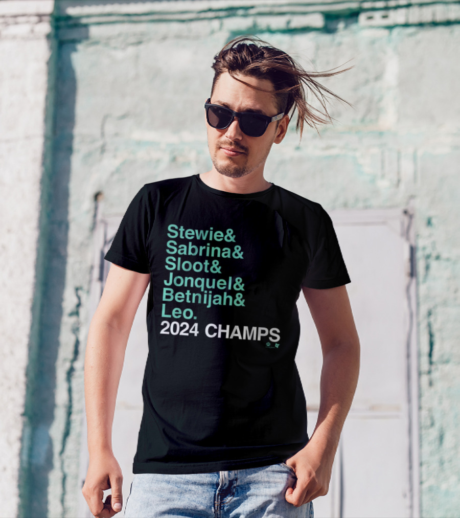 Stewie Sabrina Sloot Jonquel Betnijah Leo 2024 Champs Spencer's Exclusives T-Shirt