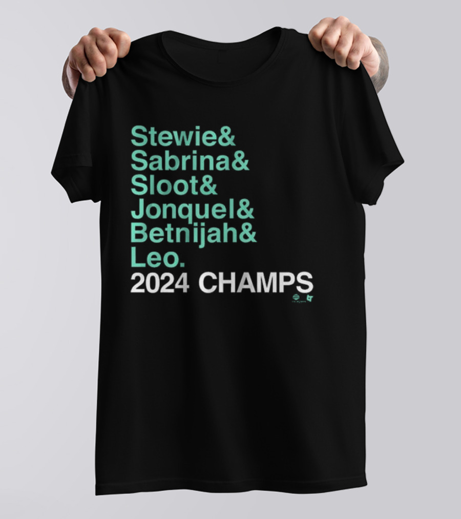 Stewie Sabrina Sloot Jonquel Betnijah Leo 2024 Champs Spencer's Exclusives T-Shirt