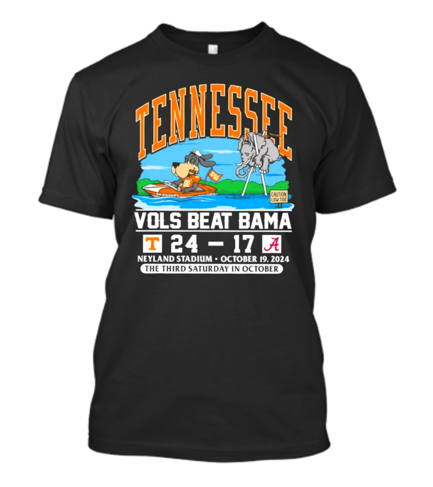 Tennessee Vols Beat Bama 24-17 Neyland Stadium October 19 2024 Third Saturday In October T-Shirt