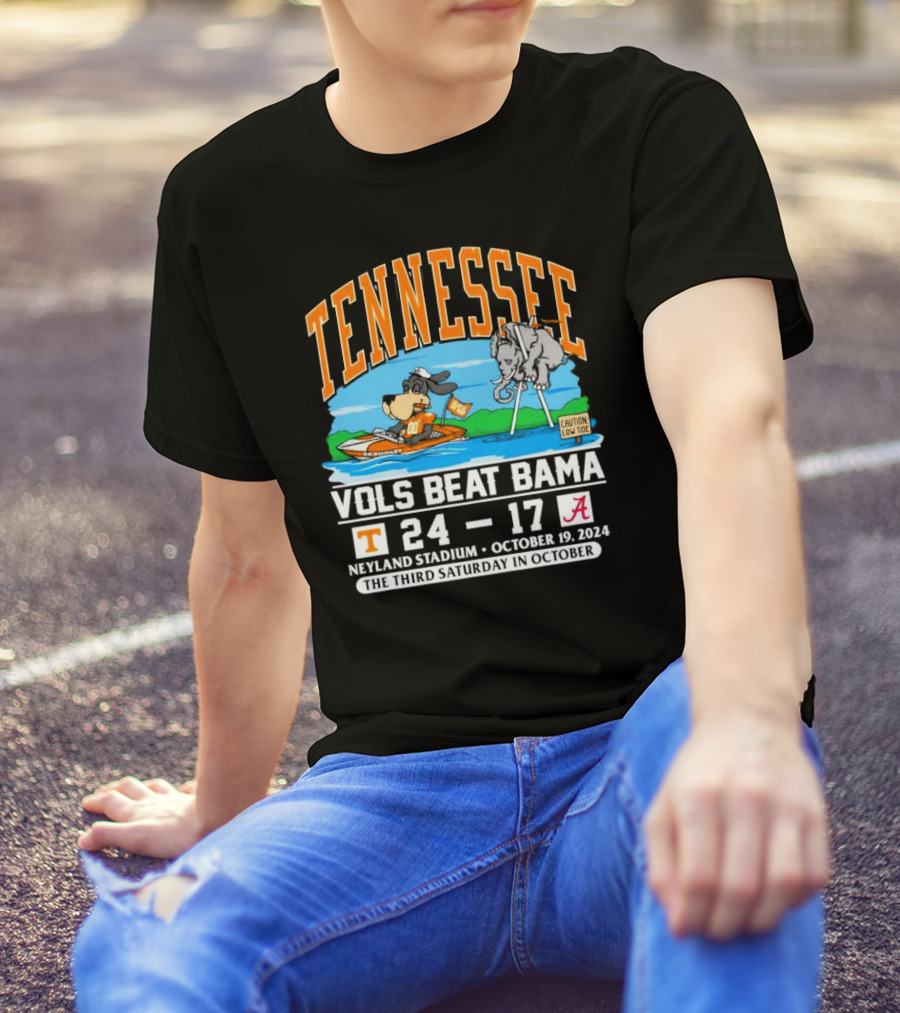 Tennessee Vols Beat Bama 24-17 Neyland Stadium October 19 2024 Third Saturday In October T-Shirt