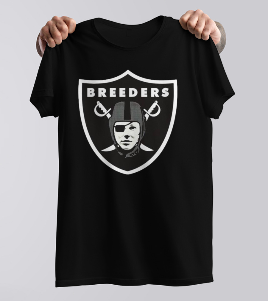 Breeders Mystery The Breeders Raiders Parody Shield T-Shirt