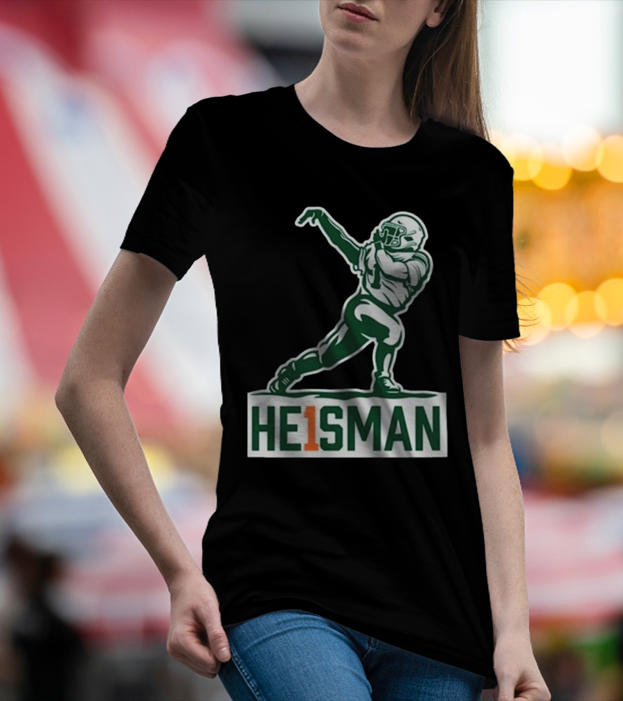 Cam HE1SMAN Football Heisman Pose T-Shirt