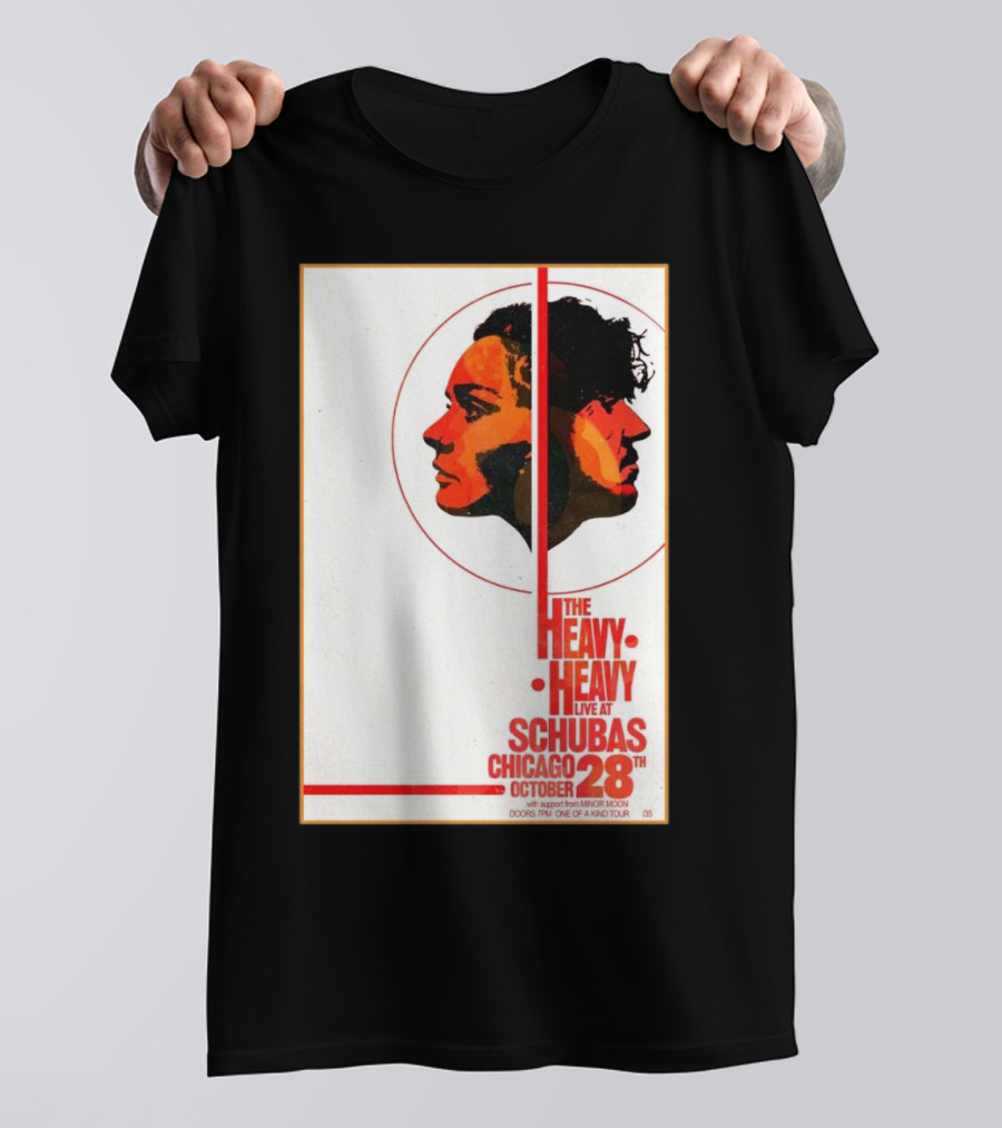The Heavy Heavy Live At Schubas Chicago October 28th 2024 Tour T-Shirt