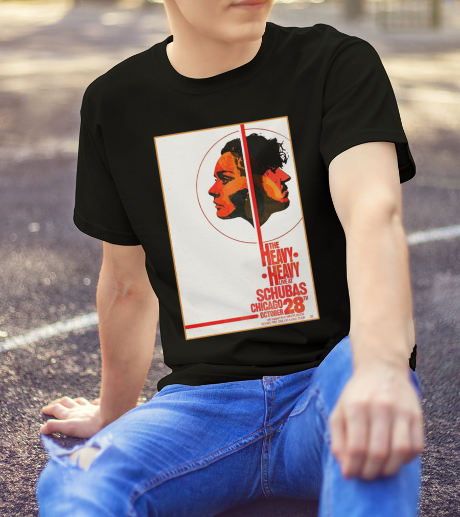 The Heavy Heavy Live At Schubas Chicago October 28th 2024 Tour T-Shirt