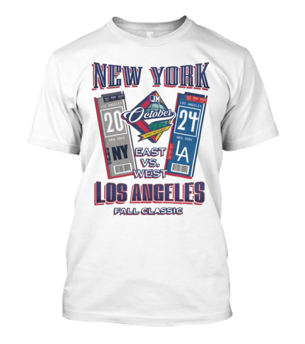 New York Los Angeles October East Vs West Fall Classic T-Shirt