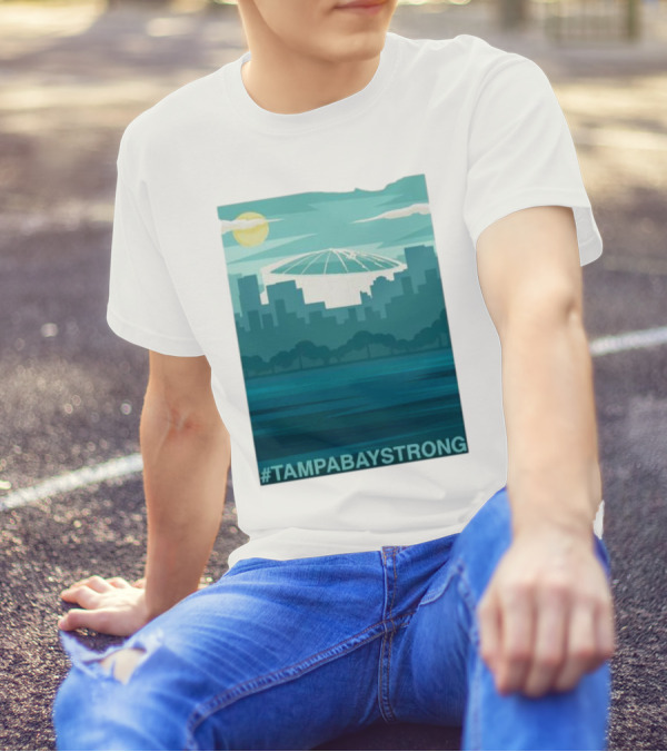 Tampa Bay Skyline #TampaBayStrong Stadium T-Shirt