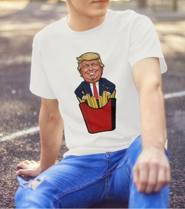 Trump Fries McDonald’s Cartoon Character In Suit With French Fries T-Shirt