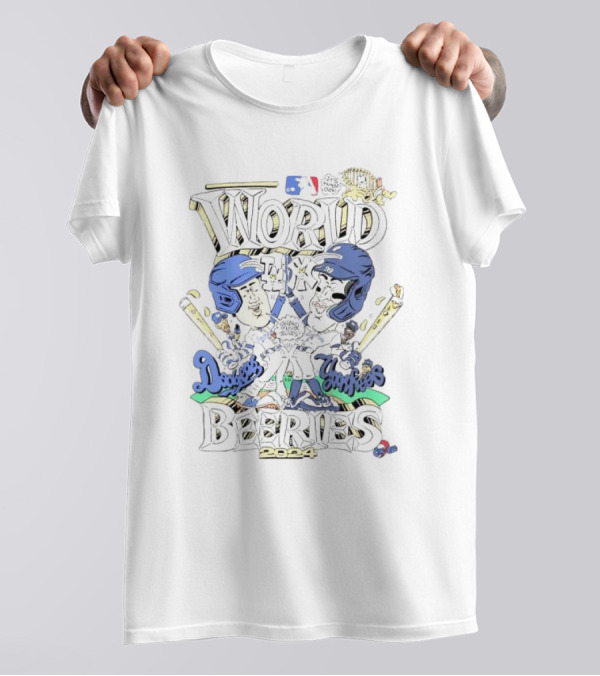 World Beeries 2024 Dodgers Yankees Caricature T-Shirt