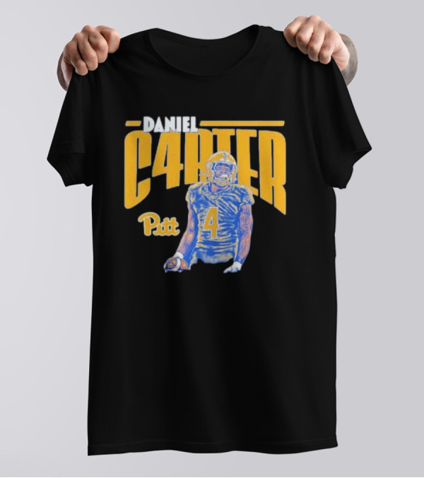 Daniel Carter Pitt Panthers Football Player Cartoon T-Shirt