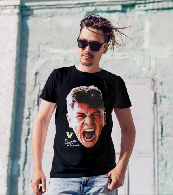 Diego Pavia Vanderbilt Commodores Signature Swag Head T-Shirt
