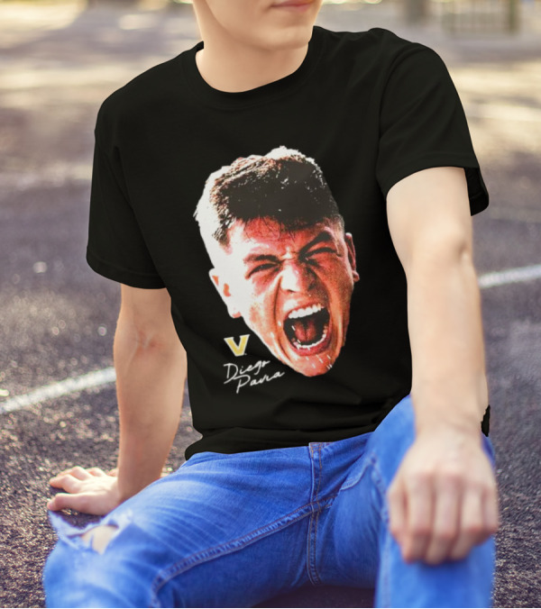 Diego Pavia Vanderbilt Commodores Signature Swag Head T-Shirt