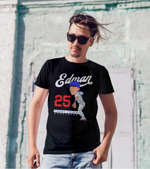 Edman 25 Tommy Edman Shortstop Cartoon T-Shirt