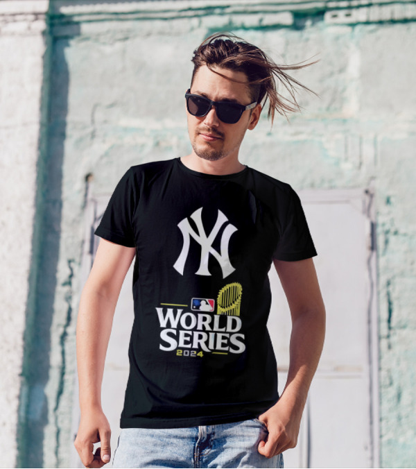New York Yankees MLB World Series 2024 Trophy T-Shirt