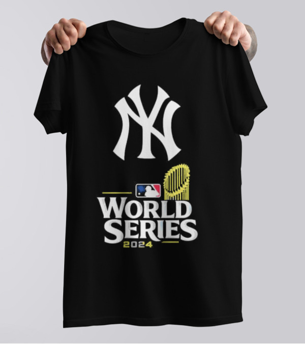 New York Yankees MLB World Series 2024 Trophy T-Shirt