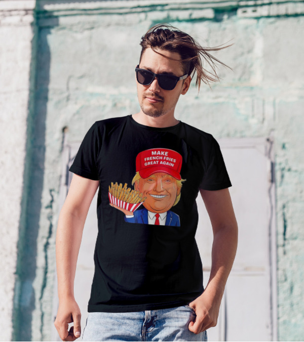 MAKE FRENCH FRIES GREAT AGAIN - Trump McDonald's Cartoon T-Shirt