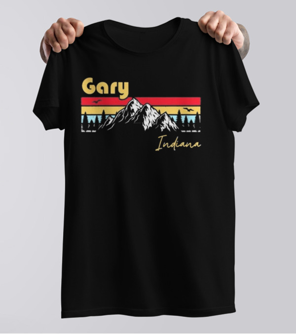 Gary Indiana Spooky Pete Joseph Hometown Roots Mountain Sunset T-Shirt