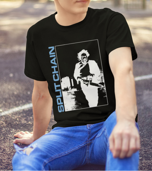 SPLIT CHAIN Chainsaw Runner Monochrome T-Shirt