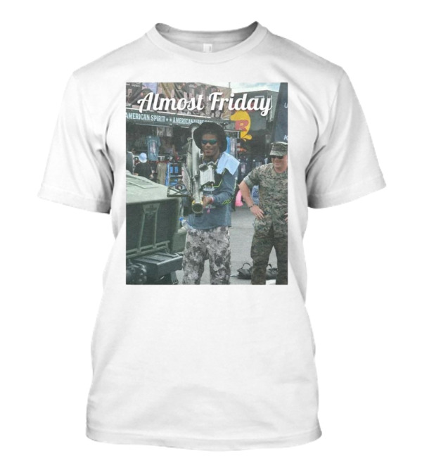 Almost Friday Military Style Rocket Launcher Urban Scene T-Shirt