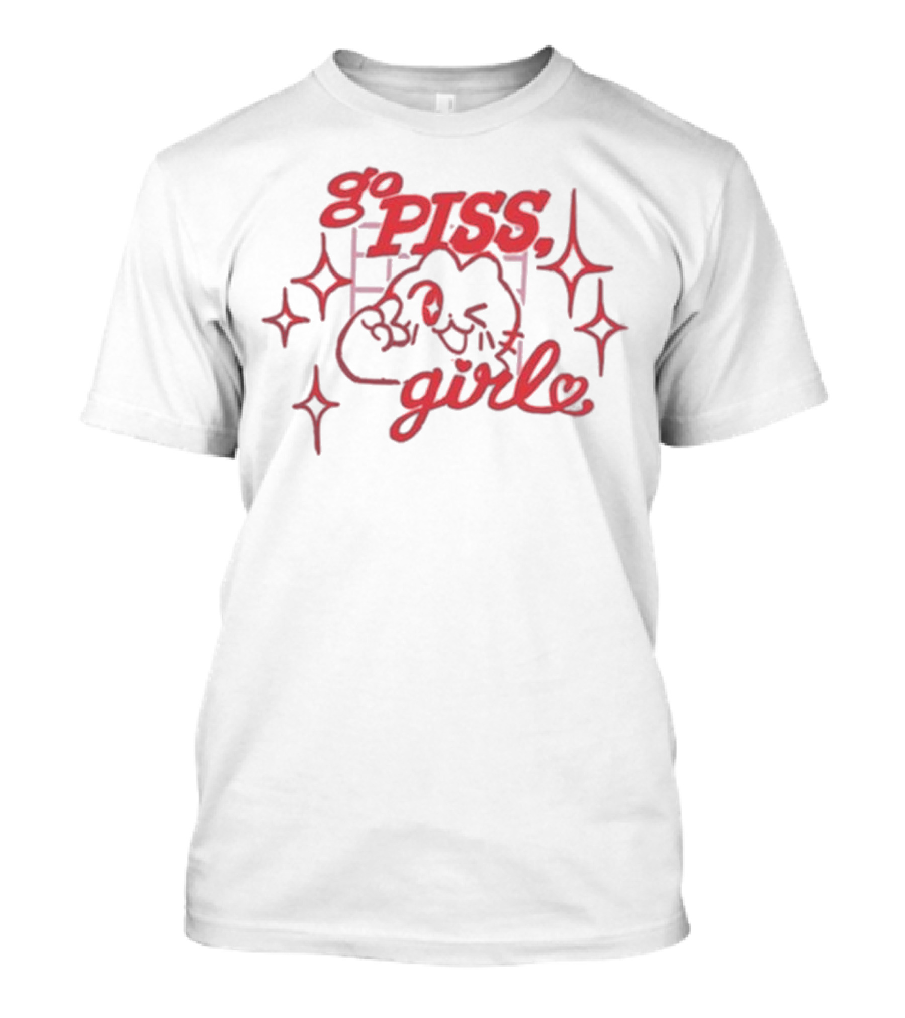 Giraffalope Go Piss Girl Sparkle T-Shirt