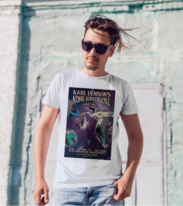 Karl Denson’s Kosmic Konvergence Featuring Nigel Hall With Jackie Greene 2024 Tour 27-28 December Del Mar CA And Portland OR T-Shirt