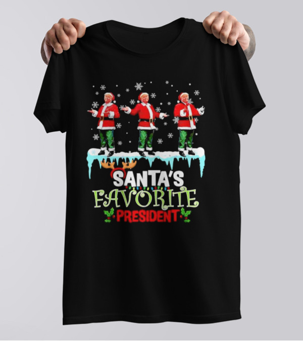 Santa's Favorite President Christmas Trump T-Shirt