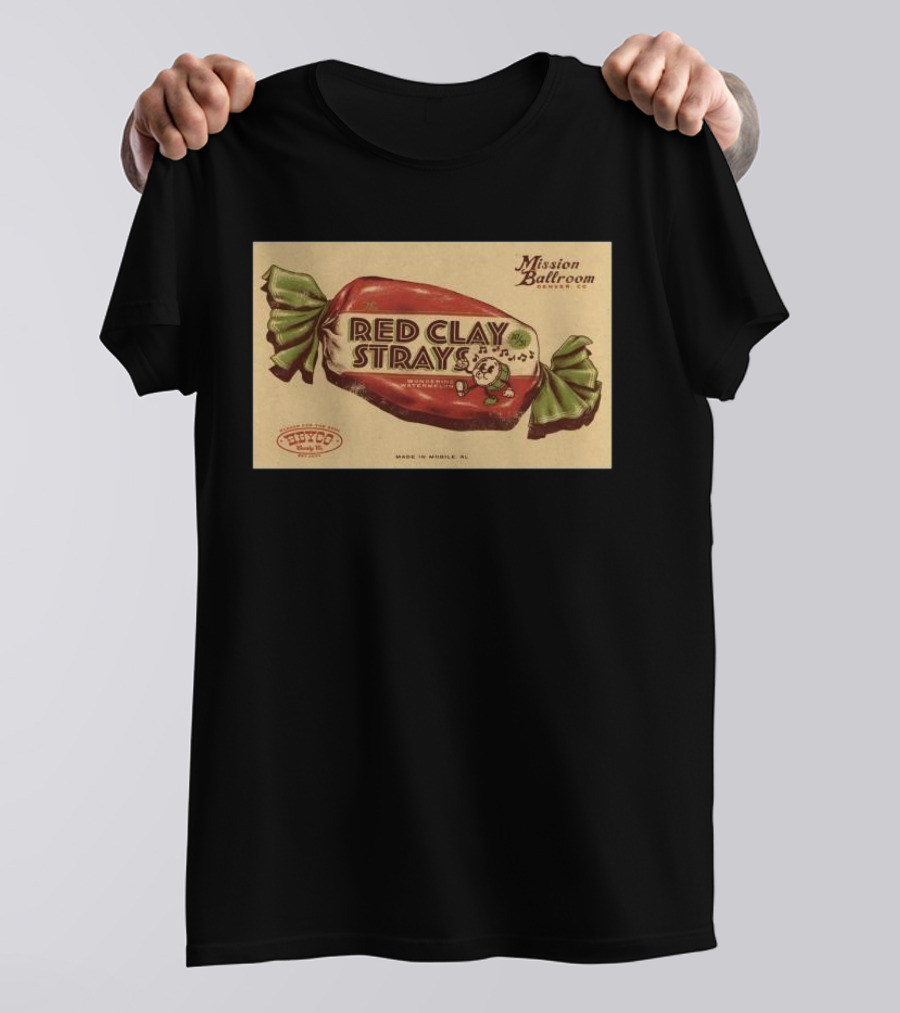 Red Clay Strays Live Mission Ballroom Denver CO October 31 2024 Candy T-Shirt